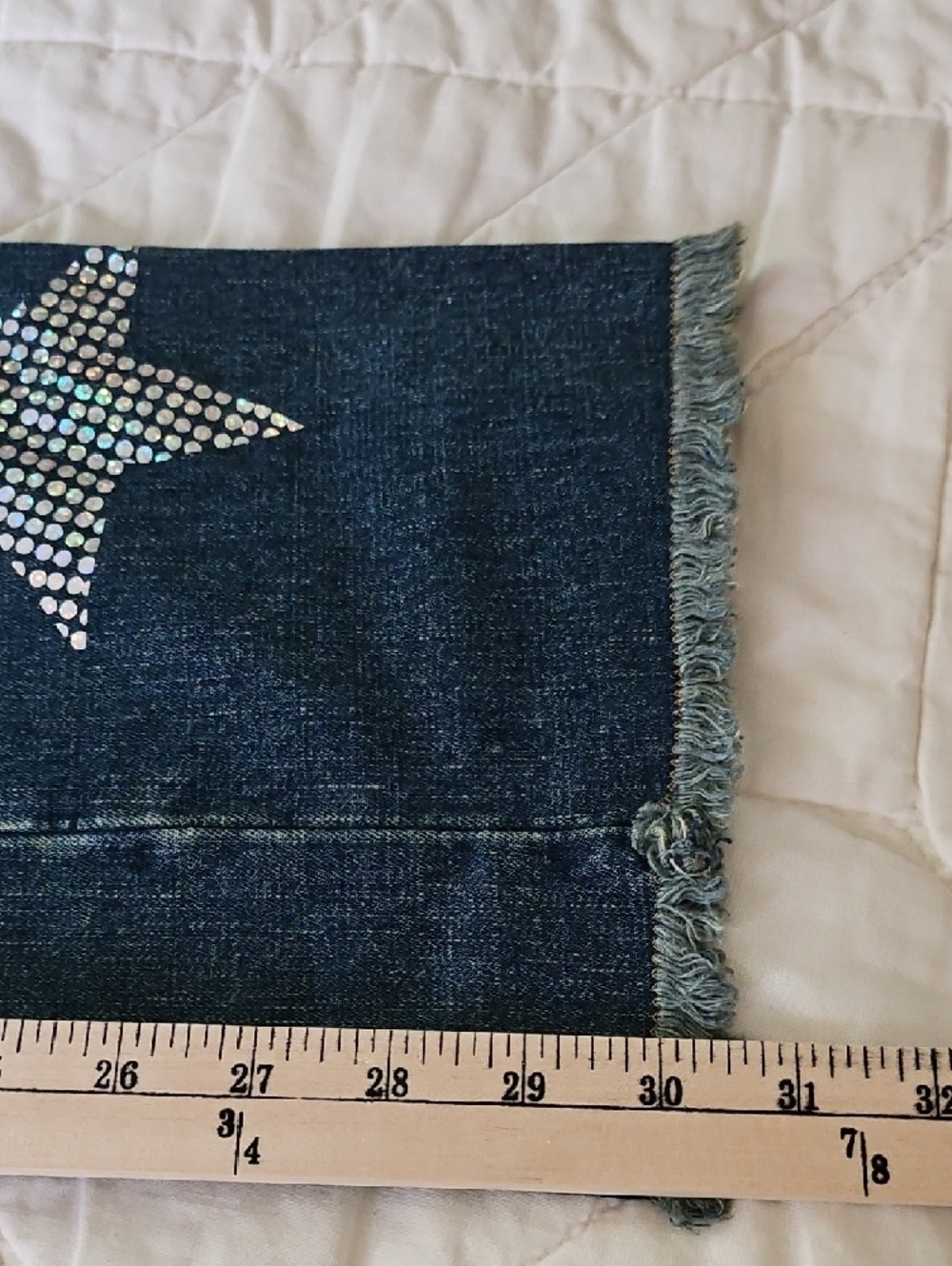 Zana Di- Y2K- Tall Jeans w/ Studded Legs, Appliques and Rhinestones Size 11 - Picture 5 of 10